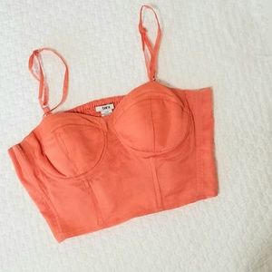 💥Orange sherbet Crop Top underwire size L/M